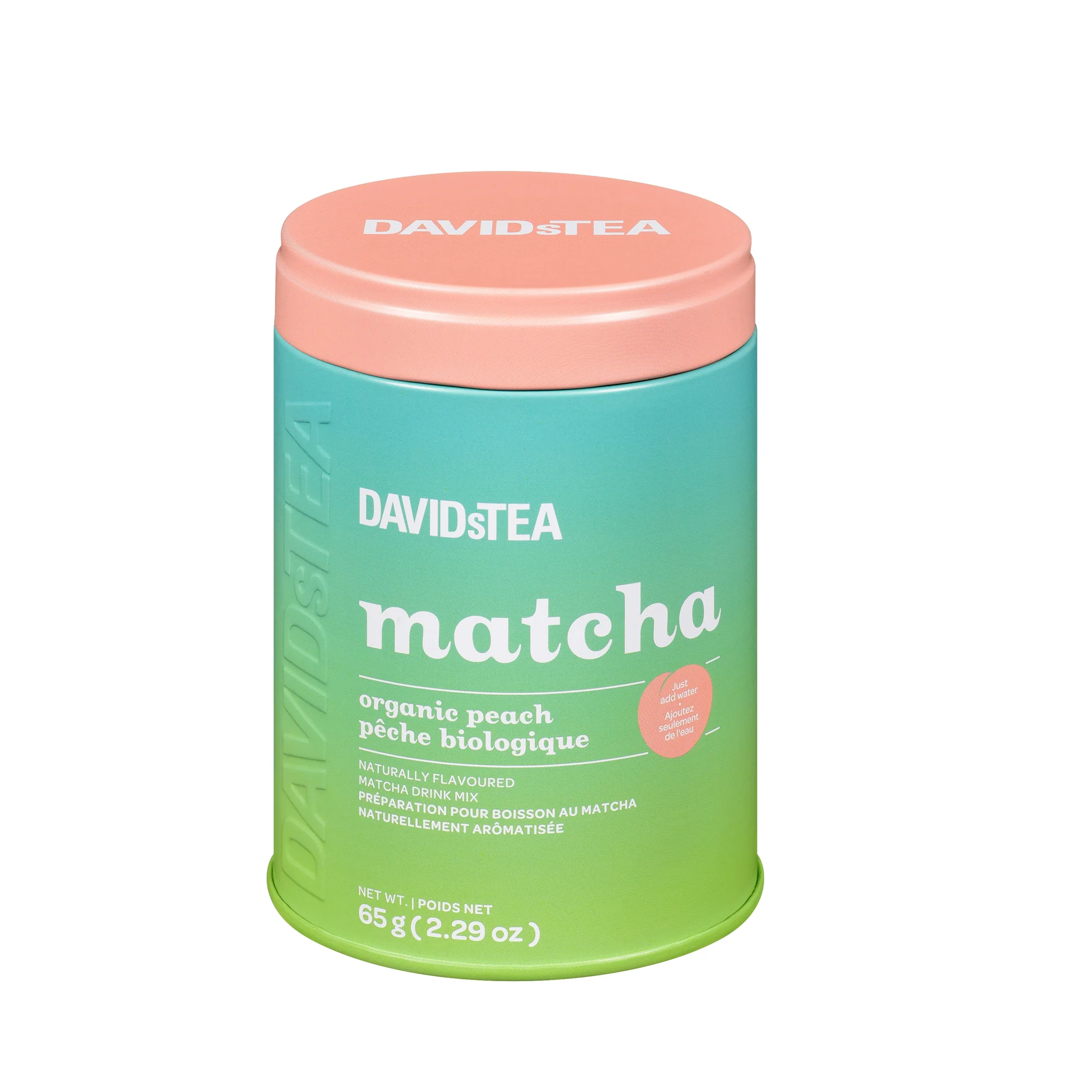 Organic Peach Matcha Tea Tin