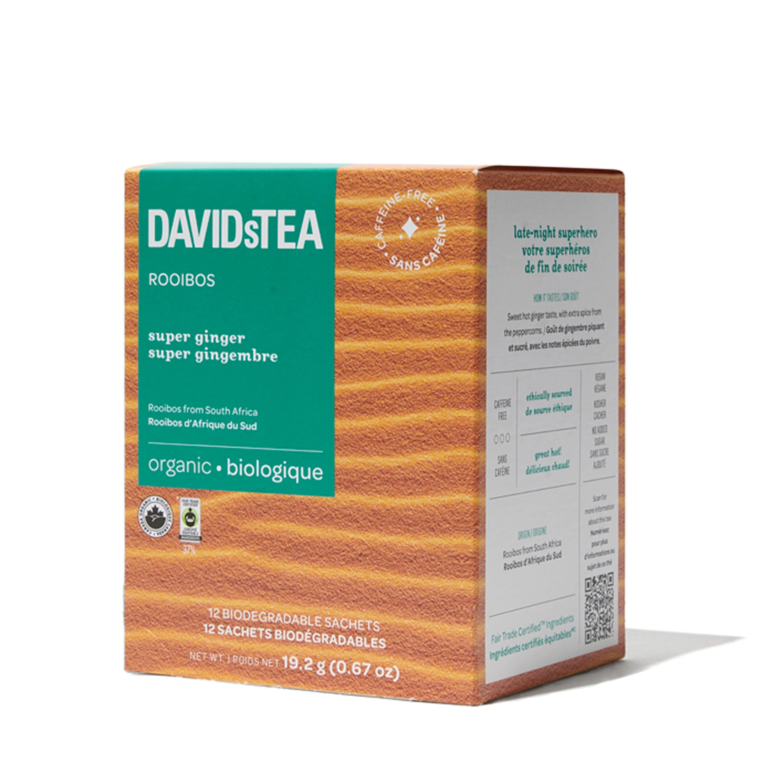Organic Super Ginger Tea Pack of 12 Sachets - Image 3