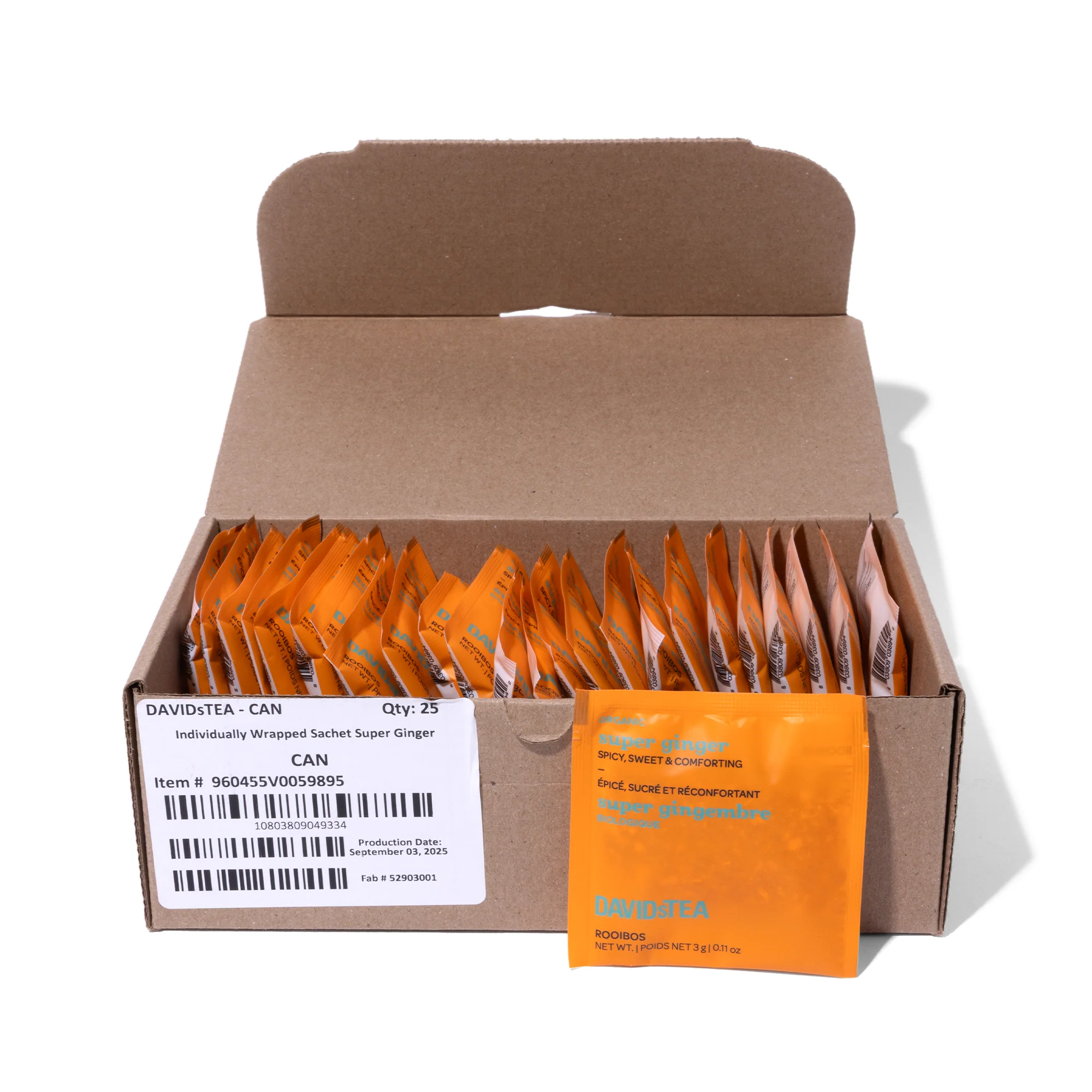 Organic Super Ginger Tea Pack of 25 Sachets - Image 3
