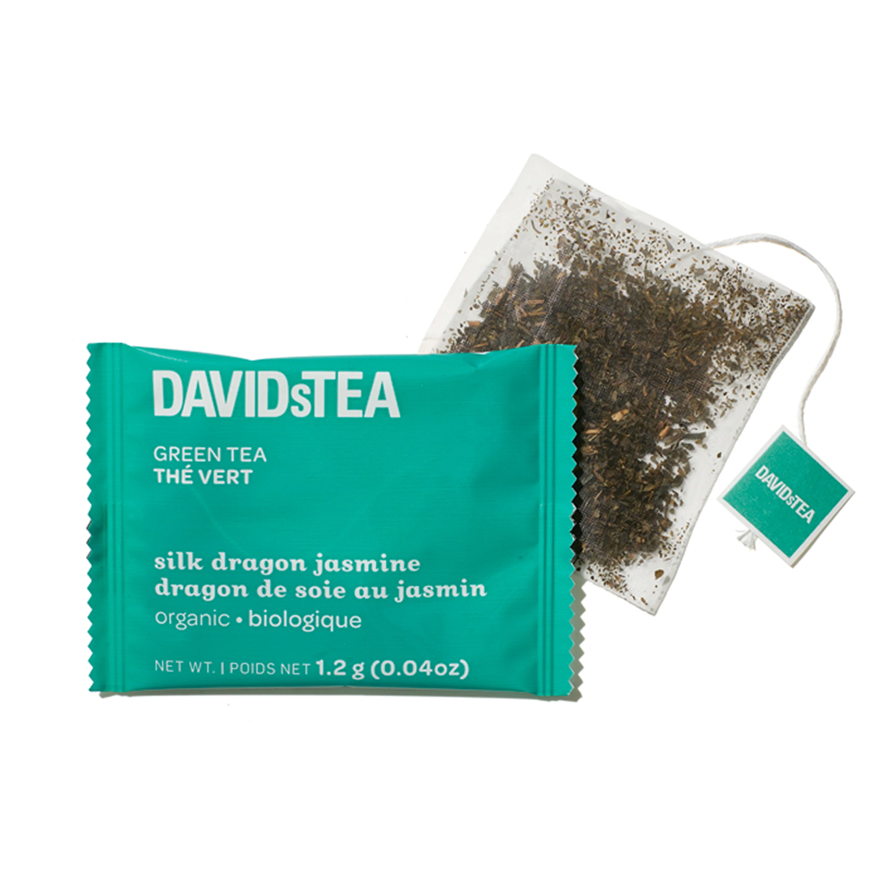 Organic Silk Dragon Jasmine Tea Pack of 12 Sachets - Image 3
