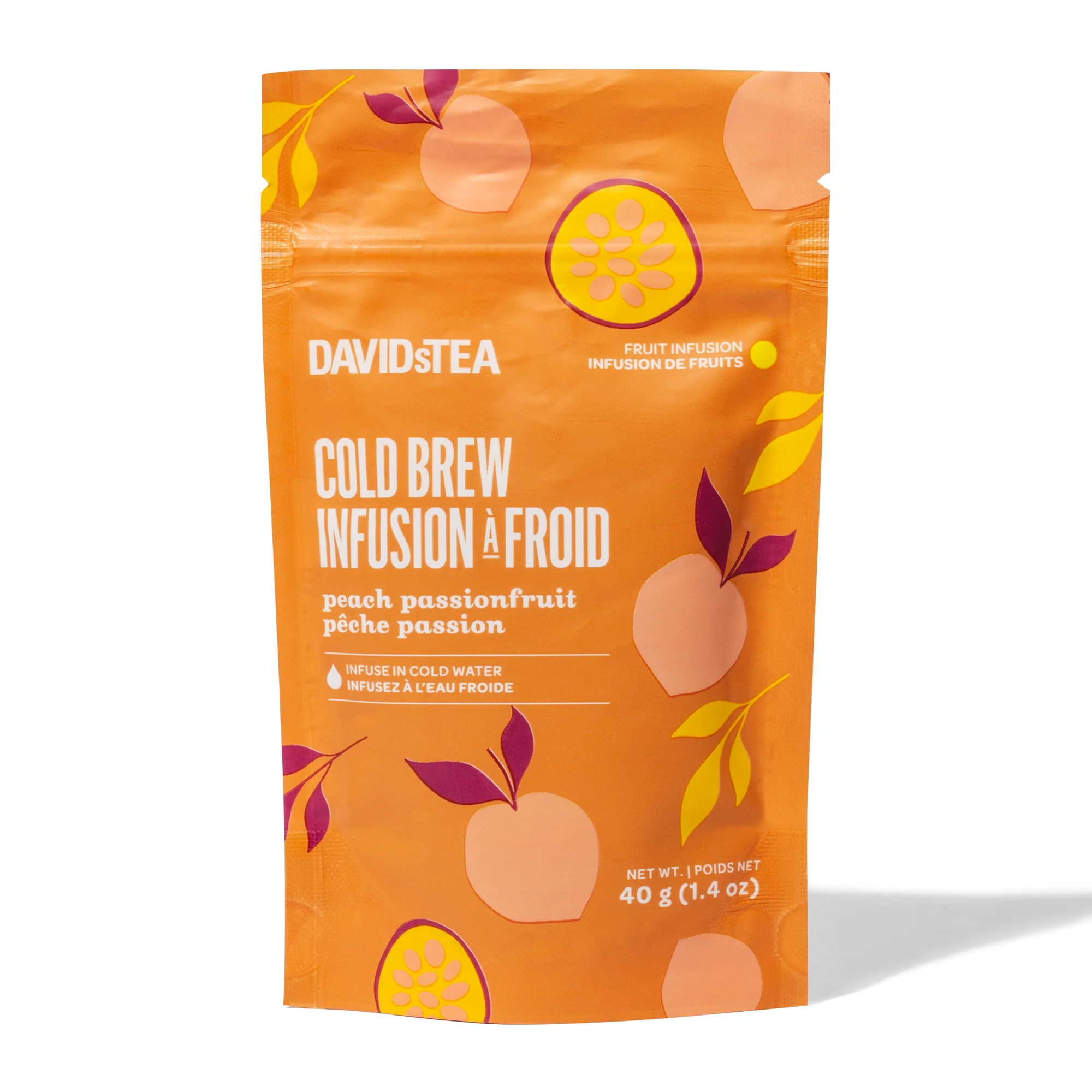 Peach Passionfruit Cold Brew Tea