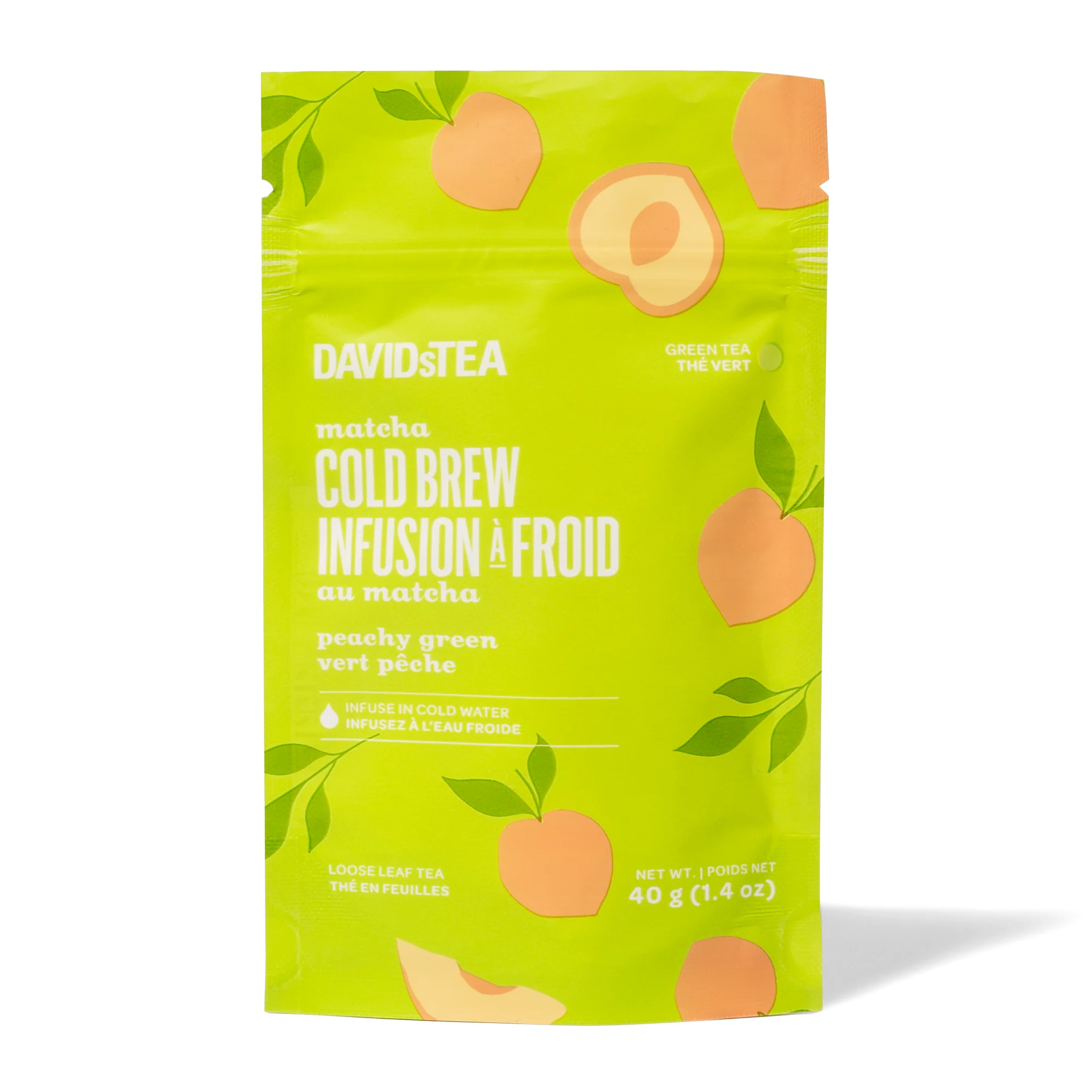 Peachy Green Cold Brew Tea