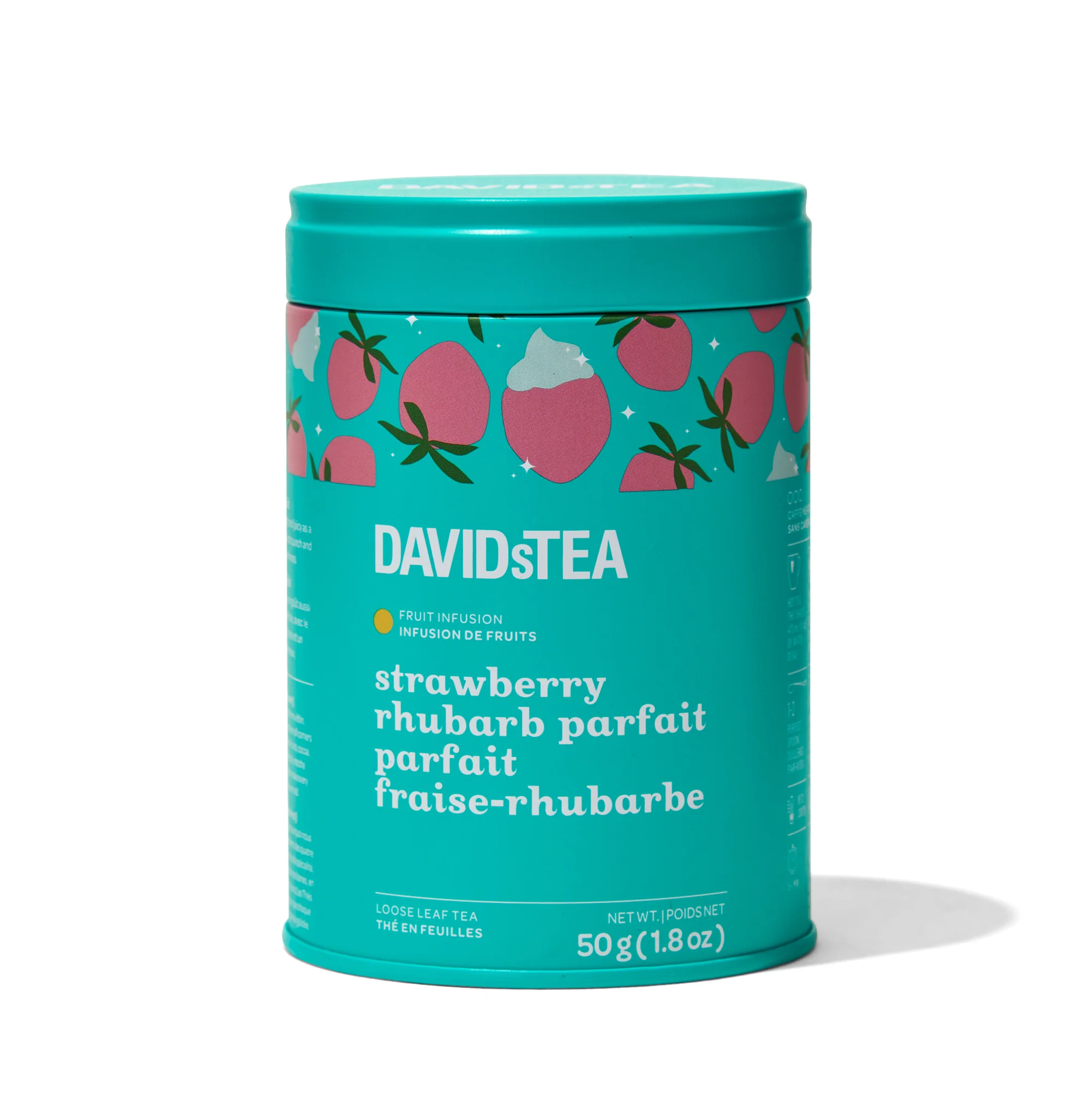 Strawberry Rhubarb Parfait Tea Loose Leaf Tin